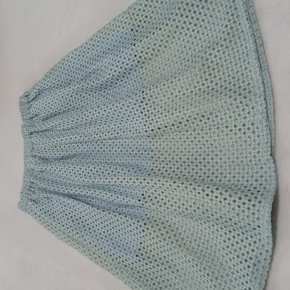 Asilio Revolve Lemonade Lake Embroidered Eyelet A-line Midi Skirt in Sea Mist - Picture 6 of 14